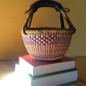 Handmade Woven Market Basket